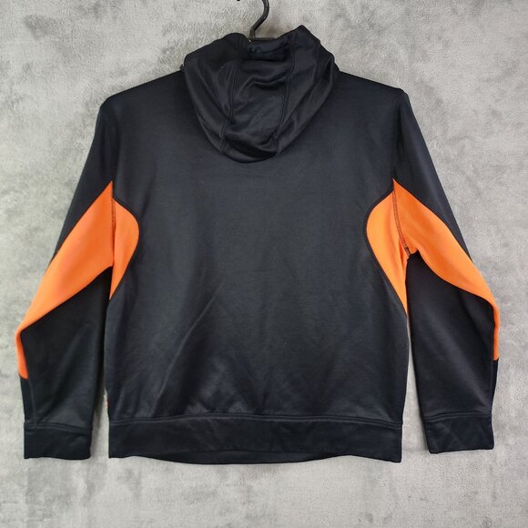 Men's Nike Oklahoma State Therma-Fit Hoodie Sweatshirt Black & Orange OSU L - Picture 10 of 13